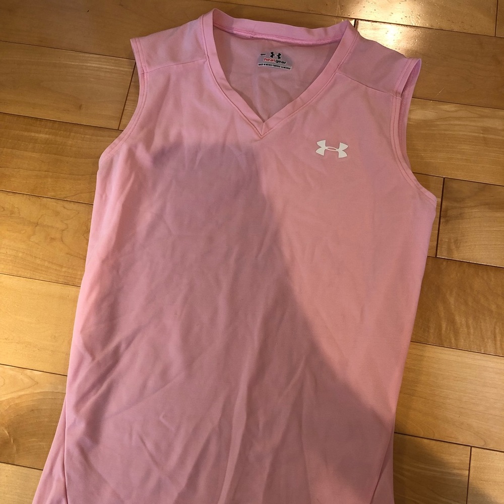 under armour pink tennis tank